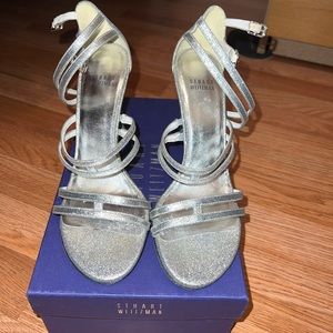 Stuart Weiztman Glitter Heels Size 8